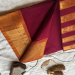 Queen Handwoven Guntur 120 Count Heritage Cotton Saree