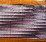 Berry delight mercerised Puttapaka Ikat cotton saree - The Maggam Collective
