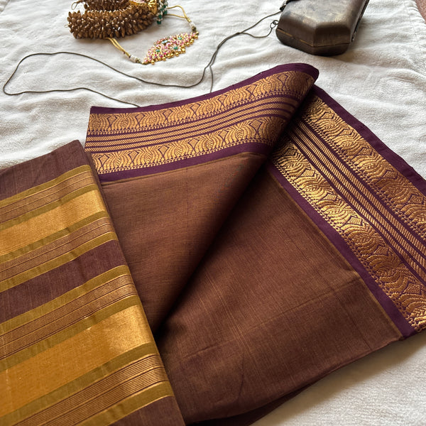 Mother India Guntur Handwoven 120 Count Premium Cotton Saree