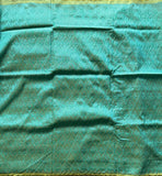Meenakshi Chikankari work on silk Mangalgiri with scalloped border