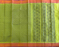 Valarmathi Kanchi cotton saree annapakshi Rudraksha motifs