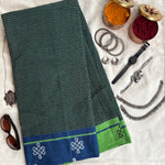 Paramaa handwoven Patteda Anchu saree BABY kolam print with blouse