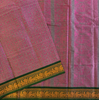 Sivagamasundari Kanchi cotton saree annapakshi Rudraksha motifs