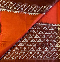 Pratishta kutch hand embroidery on silk