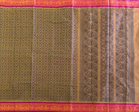 Amudini Kanchi cotton saree annapakshi Rudraksha motifs