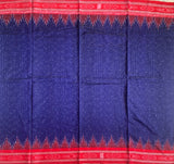 Almost never blue - simple Ikat saree from Ganjam