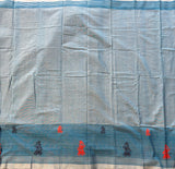 Indulekha handwoven Siddipet gollabhama striped saree with blouse - The Maggam Collective