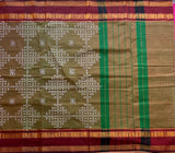 Paarthvi  Kolam block prints Chettinad cotton saree