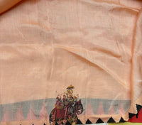Deepshika Mughal art on Mangalgiri silk