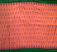 Taki taki - mercerised Puttapaka Ikat cotton saree