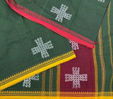 Parboti Dhonekali with Hand block printed kolam
