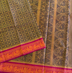 Amudini Kanchi cotton saree annapakshi Rudraksha motifs