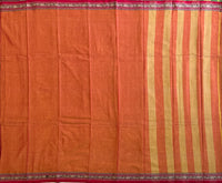 Tangerine Meeting Narayanpet cotton saree