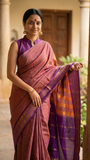 Amélie Guntur Handwoven 120 Count Premium Cotton Saree