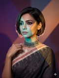Kari Priya handspun and handwoven saree - The Maggam Collective
