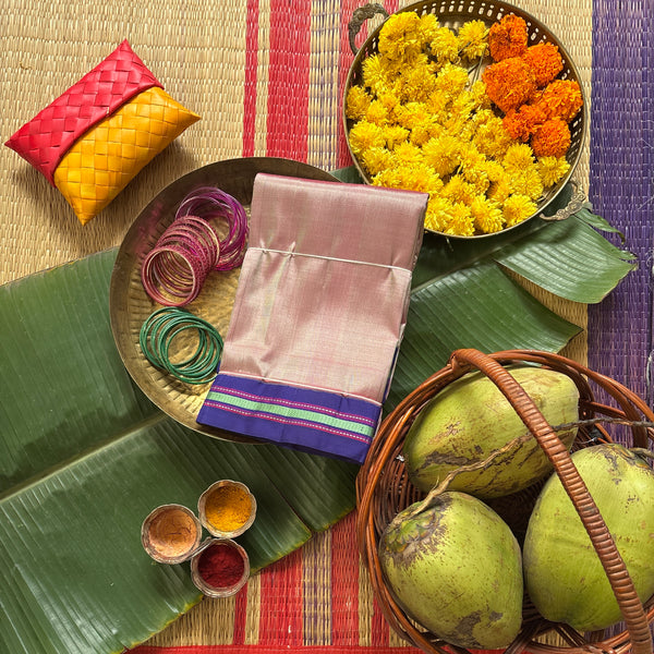 Komaari zero zari pure silk handwoven kanjivaram saree