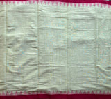 Pistalicious Ponduru handspun and handwoven cotton saree with additional blouse - The Maggam Collective