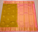 Anshula handwoven pure silk Kanjivaram - The Maggam Collective