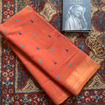 Colour me orange - handwoven venkatagiri fine cotton