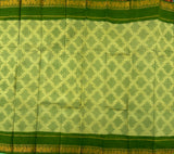 Lumbini hand printed Sungudi saree with Kolam