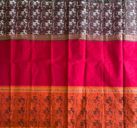 Krishodari Kanchi cotton muppangu / mubbagam saree Pichwai printed