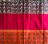 Krishodari Kanchi cotton muppangu / mubbagam saree Pichwai printed