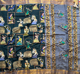 Karuna Bapu Navarasa print on Chennur silk saree