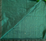 Jungle, jungle - cotton saree with sequins - Diwali saree
