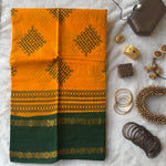 Apyayani Sungudi saree with Kolam