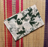 Kinnera printed Kalamkari on Kora cotton saree