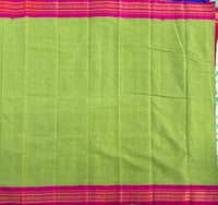 Satyabhama Handwoven Gadwal cotton with silk kuttu border