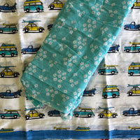 Chasing Cars mul cotton saree with blouse