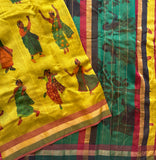 Tabitha Venkatagiri silk cotton with contemporary art print
