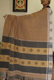 Tarini handwoven Patteda Anchu saree baby kolam print with blouse