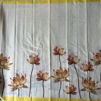 Thaamara handwoven mangalgiri saree with lotuses