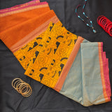 Prajna Kanchi cotton printed muppangu / mubbagam saree