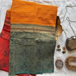 Mriduhasini Kanchi cotton muppangu / mubbagam saree Pichwai printed