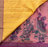 Vakula two tone handwoven Godavari cotton saree