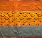 Prajna Kanchi cotton printed muppangu / mubbagam saree