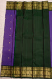 Ma म Nila handwoven pure silk Kanjivaram