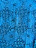 Niloufer Kolam block prints linen saree on sale due to shop dust