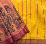 Vakula two tone handwoven Godavari cotton saree