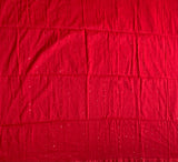Scarlet soirée - cotton saree with sequins - Diwali saree