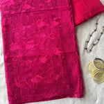 Narges resham kota saree with Parsi gara embroidery