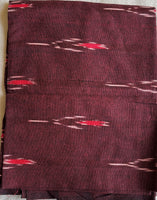 Maroon Ikat blouse fabric
