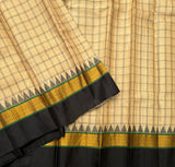 Thangam Handwoven Gadwal cotton-silk with checks