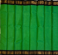 Anasuya Handwoven Gadwal cotton with silk kuttu border