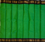 Anasuya Handwoven Gadwal cotton with silk kuttu border