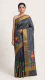 Priyamvada pure silk Ikat saree