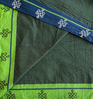 Paramaa handwoven Patteda Anchu saree BABY kolam print with blouse